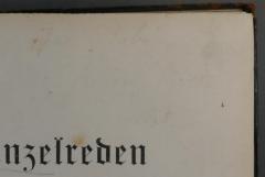 - (Jan, ?), Von Hand: Notiz, Name; 'Jan Rabín 
Kožený hřbet zlat'. 