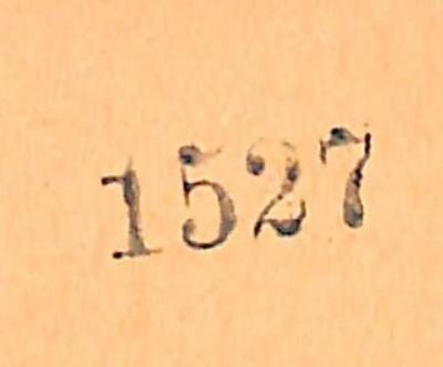 - (NSDAP-Gauarchiv und -museum Südhannover-Braunschweig), Stempel: Signatur; '1527'. 