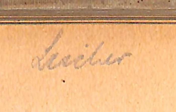 - (Leicher, [?]), Von Hand: Name; 'Leicher'. 