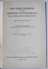 BC 5010 R739(4)+2 : Der Hebräerbrief und die Geheime Offenbarung des Heiligen Johannes (1932)