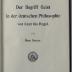 2 ZE 198-7 : Der Begriff Geist in der deutschen Philosophie von Kant bis Hegel (1907)