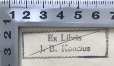 4° 2 A 197 : Императорское Русское Историческое Общество 1866-1916 (1916);- (Joseph B. Koncius), Stempel: Name; 'Ex Libris J. B. Koncius'. 