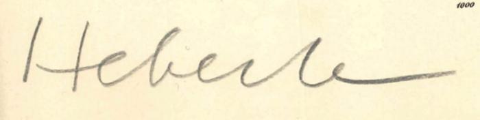 -, Von Hand: Autogramm; 'Heberle'