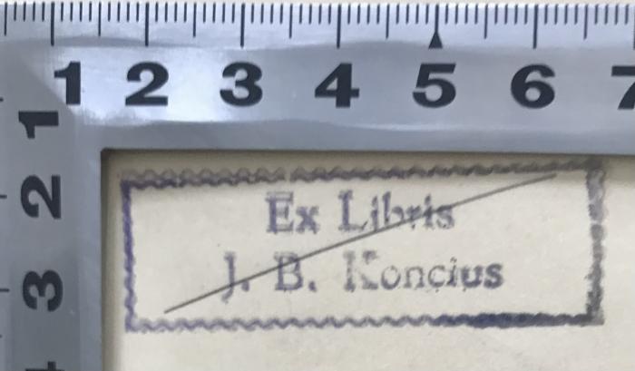 4° 2 A 197 : Императорское Русское Историческое Общество 1866-1916 (1916);- (Joseph B. Koncius), Stempel: Name; 'Ex Libris J. B. Koncius'. 