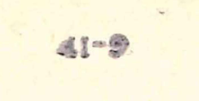 -, Stempel: Nummer; '49-9'