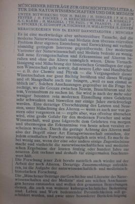 Ke 499: Georg Agricola 1494 - 1555 : Leben und Werk (1926);- (Darmstaedter, Ernst), Von Hand: Annotation. 