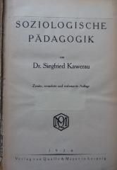 XV 2589 b, 2. Ex.: Soziologische Pädagogik (1924)
