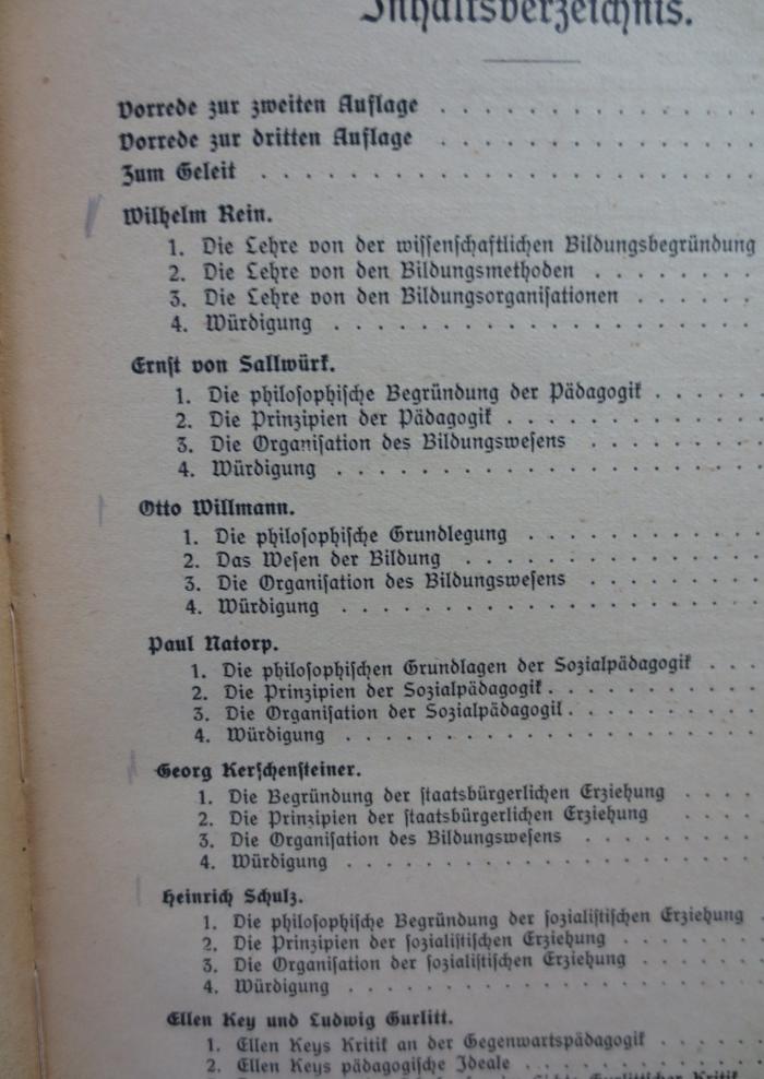 XV 735 c: Pädagogische Charakterköpfe : Eine Beleuchtung der Pädagogik im zwanzigsten Jahrhundert (1921);- (unbekannt), Von Hand: Annotation. 
