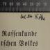 Z-4336 : Kleine Rassenkunde des deutschen Volkes (1935)