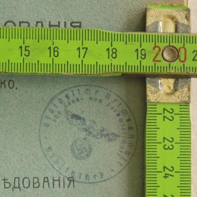 Stempel mit Maßen