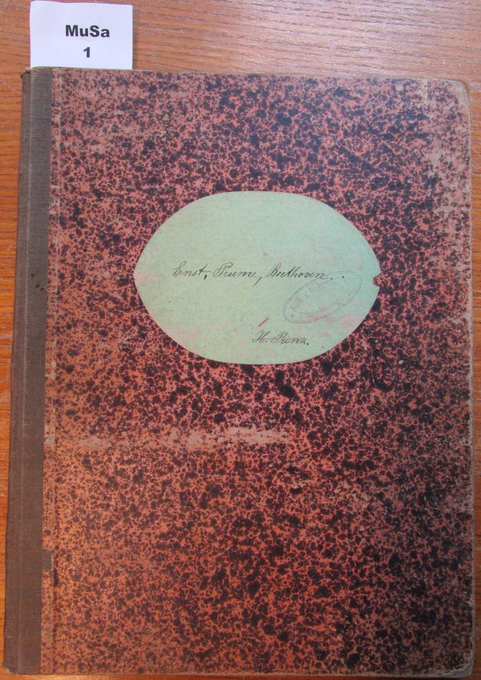 [Konvolut] Berühmte Compositionen für Violine und Klavier: Elégie von H. W. Ernst und La Mélancolie von Fr. Prume;
Sonaten für Pianoforte und Violine von L. van Beethoven (o.J.)