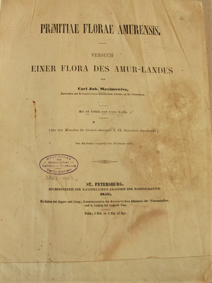 teilentfernte Tinte auf Titelblatt
