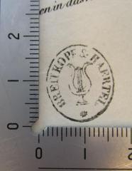 - ( Breitkopf &amp; Härtel (Leipzig) ), Stempel: Emblem, Berufsangabe/Titel/Branche, Name; 'Breitkopf &amp; Haertel'.  (Prototyp)