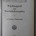 CC 7240 W644 : Wertbegriff und Wertphilosophie (1920)