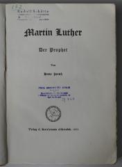 BH 1219 P943 : Martin Luther. Der Prophet (1933)