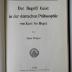 CD 1350 D778.1908 : Der Begriff Geist in der deutschen Philosophie von Kant bis Hegel (1908)