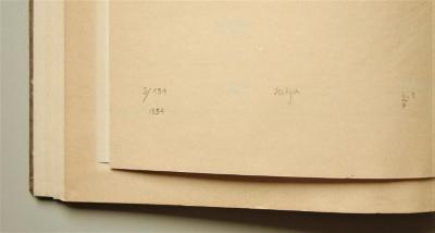 - (Müller, Amandus (Buchbinder)), Von Hand: Buchbinder; 'I./134 1943 Helga 6.1/7'. 