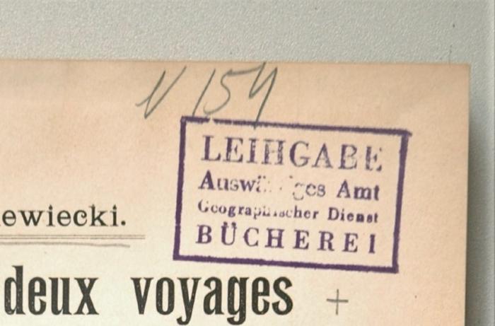 -, Von Hand: Nummer; 'N 154'