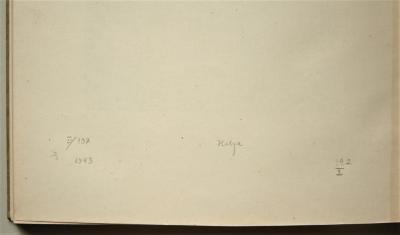 - (Müller, Amandus (Buchbinder)), Von Hand: Buchbinder; 'I./137 1943 Helga 14.2/2'. 