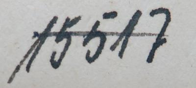 - (NSDAP-Gauarchiv und -museum Südhannover-Braunschweig), Von Hand: Signatur; '15517'. 
