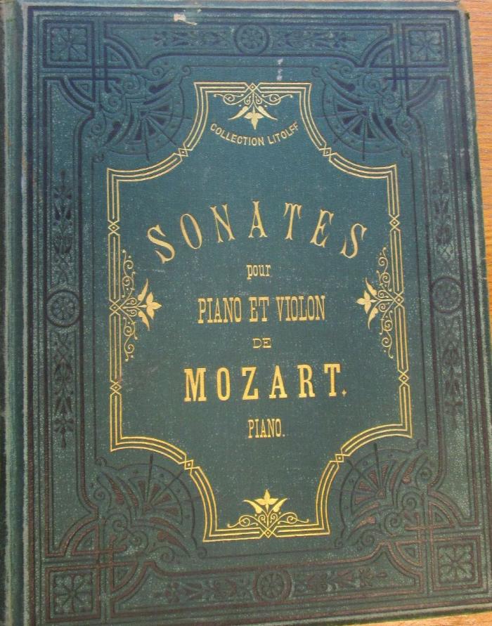  SONATES pour PIANO ET VIOLON DE W. A. Mozart. (o.J.)