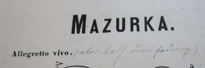 - (unbekannt;Salecker, [?]), Von Hand: Annotation; '(etw. lebh. und [...])'. 