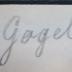 - (Goguel, Oskar), Von Hand: Autogramm, Name; 'Gogel'. 