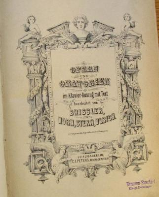 VS 147: OPERN UND ORATORIEN im Klavier-Auszug mit Text (o.J.)