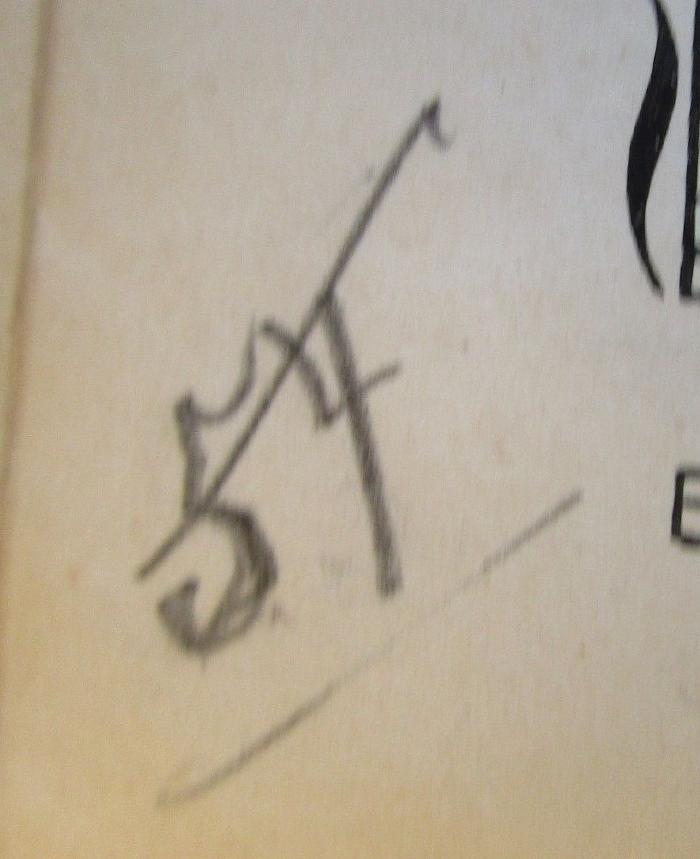 - (unbekannt), Von Hand: Nummer; '54'. 