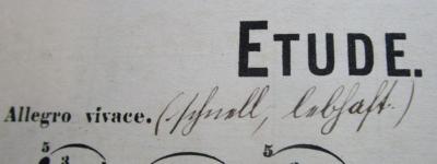 - (unbekannt;Salecker, [?]), Von Hand: Annotation; '(schnell, lebhaft.)'. 