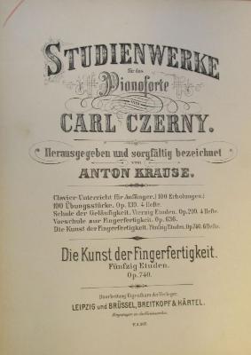 Pl : STUDIENWERKE für das Pianoforte (o.J.)