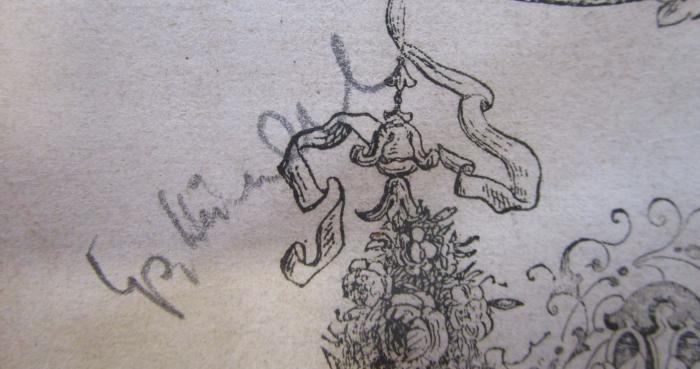 - (unbekannt), Von Hand: Notiz; '? Händel'. 