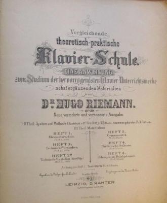  Vergleichende theoretisch-praktische Klavier-Schule (o.J.)
