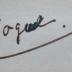 - (Goguel, Oskar), Von Hand: Autogramm, Name; 'Gogel'. 