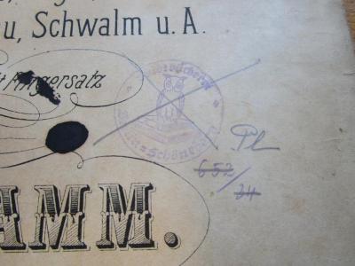- (Stadtbücherei (Schöneberg, Berlin)), Von Hand: Besitzwechsel; 'PL 652 / 34'. 