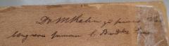 - (Kahn, Moses;Kahn, Louis), Von Hand: Berufsangabe/Titel/Branche, Name, Widmung; 'Dr. M. Kahn zu seiner Ver[...]bung von seinem l. Bruder Louis'. 