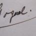 - (Goguel, Oskar), Von Hand: Autogramm, Name; 'Gogel'. 