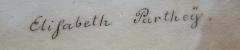 - (Parthey, Elisabeth), Von Hand: Autogramm, Name; 'Elisabteh Parthey'. 