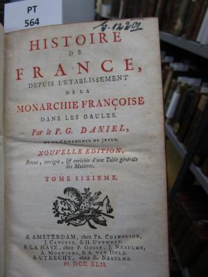  Histoire de France, depuis l'établissement de la monarchie françoise dans les Gaules (1742)