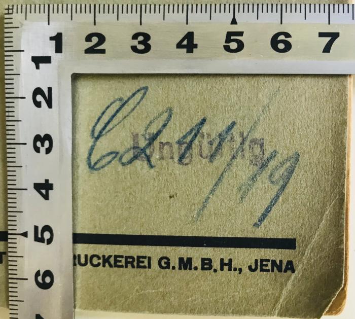 - (Verband der Nahrungsmittel- und Getränkearbeiter Ortsgruppe Berlin'), Von Hand: Signatur; 'C 211/19'. 
