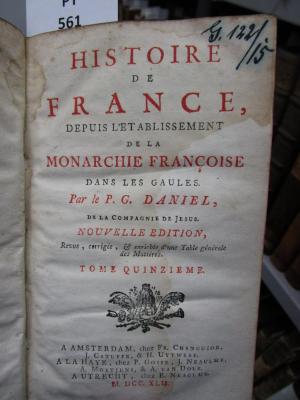  Histoire de France, depuis l'établissement de la monarchie françoise dans les Gaules (1742)