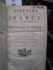  Histoire de France, depuis l'établissement de la monarchie françoise dans les Gaules (1742)