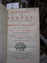  Histoire de France, depuis l'établissement de la monarchie françoise dans les Gaules (1742)