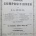  [Konvolut] AUSGEWÄHLTE COMPOSITIONEN VON J. L. DUSSEK ; 2e VALSE brillante pour PIANO PAR Jules Schulhoff ; SONATEN FÜR DAS PIANOFORTE VON MUZIO CLEMENTI ; PRÉLUDES ET FUGUES pour le Piano par JEAN VOGT [Nr. I. - III.] ; POTPURRIS ÉLÉGANTS sur des Thèmes d'Opéras favoris pour Piano seul ;  Feuilleton de l'Opéra. Potpourris d'Opéras favoris POUR PIANO PAR JOHN ASHER ; DEUX MELODIES pour le Piano par A. Rubinstein ; Nocturne pour PIANO dédié À MADAME LA PRINCESSE DE BELGIOJOSO par THÉODORE DÖHLER ; ETUDEN für PIANO in fortschreitender Ordnung MIT FINGERSATZ VON A. LOESCHHORN