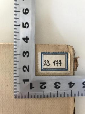 - (Bibliothek des Jiddisch Wissenschaftlichen Instituts, YIVO), Etikett: Nummer; '23.177'. 