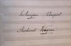 - (unbekannt;Bartenstein, M.), Von Hand: Name, Autor; 'Lohengrin. Vorspiel : Richard Wagner'. 