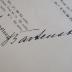 - (Bartenstein, M.), Von Hand: Autogramm, Name; 'M. Bartenstein'. 