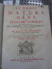  Le Droit De La Nature Et Des Gens, Ou Systeme General Des Principes les plus importans De La Morale, De La Jurisprudence, Et De La Politique
 (1732)