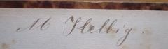 - (M. Helbig), Von Hand: Autogramm; 'M. Helbig'. 