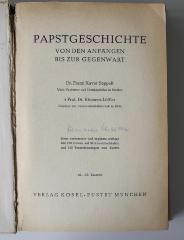 BO 1225 S479 P2(.1940) : Papstgeschichte von den Anfängen bis zur Gegenwart (1940)